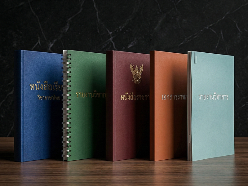 ผลงานหนังสือ แคตตาล็อก เรืองชัยพริ้นติ้ง