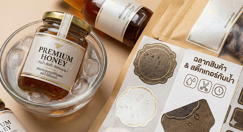 ฉลากสินค้า & สติ๊กเกอร์กันน้ำ